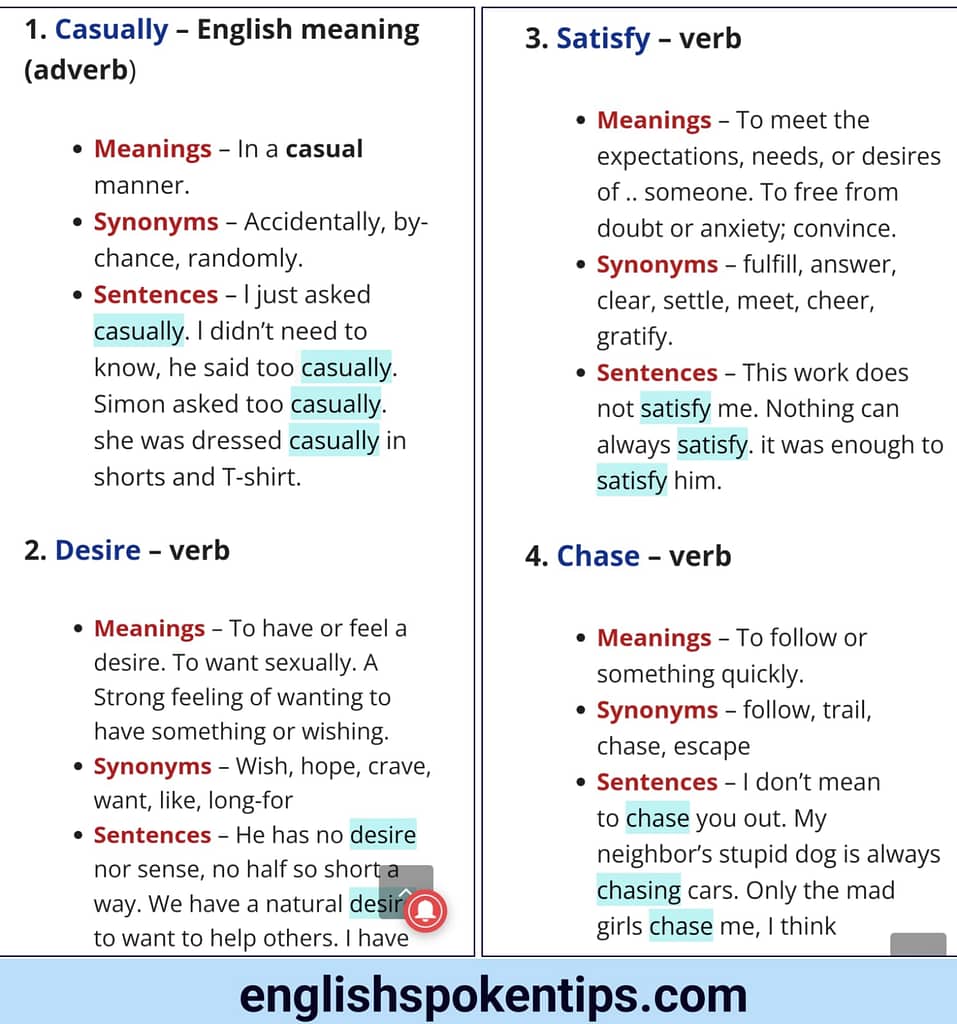 1000 most common words in English.